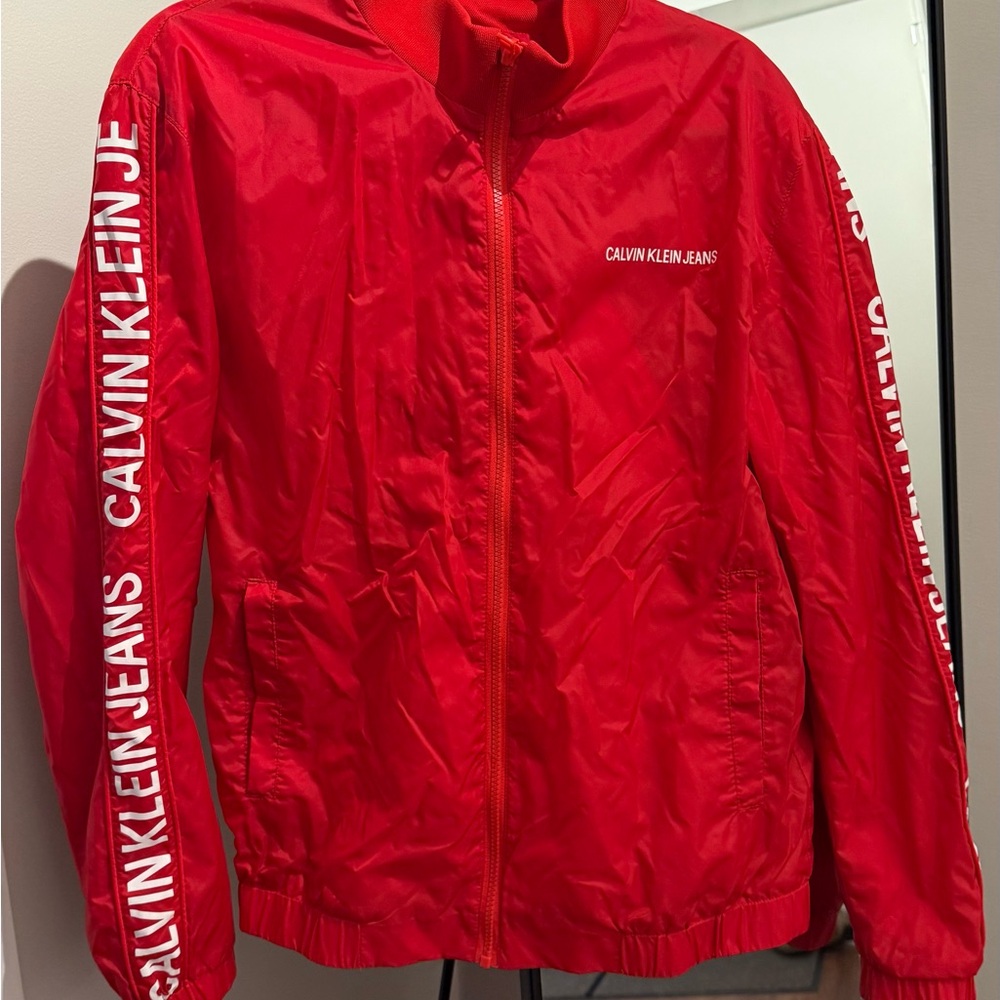 Calvin Klein Jeans Vibrant Red Jacket